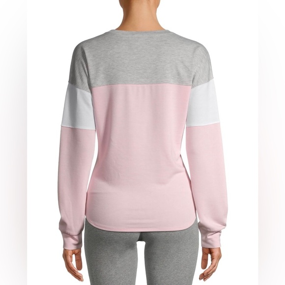 No Boundaries Juniors Plus Pink & Gray Colorblock Top Size XXXL W/Free Scrunchy - Picture 4 of 9